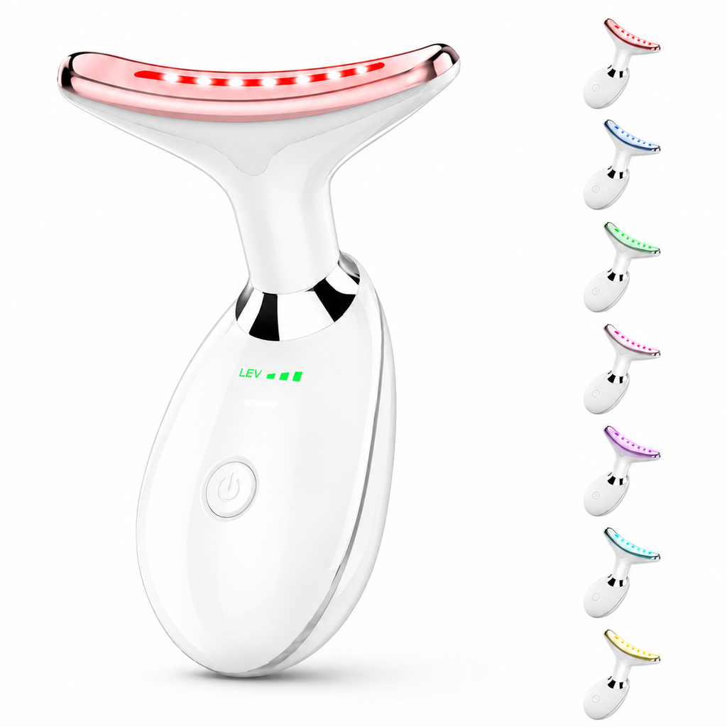 Masajeador Facial Pro — 7 Luces LED + EMS Microcorriente