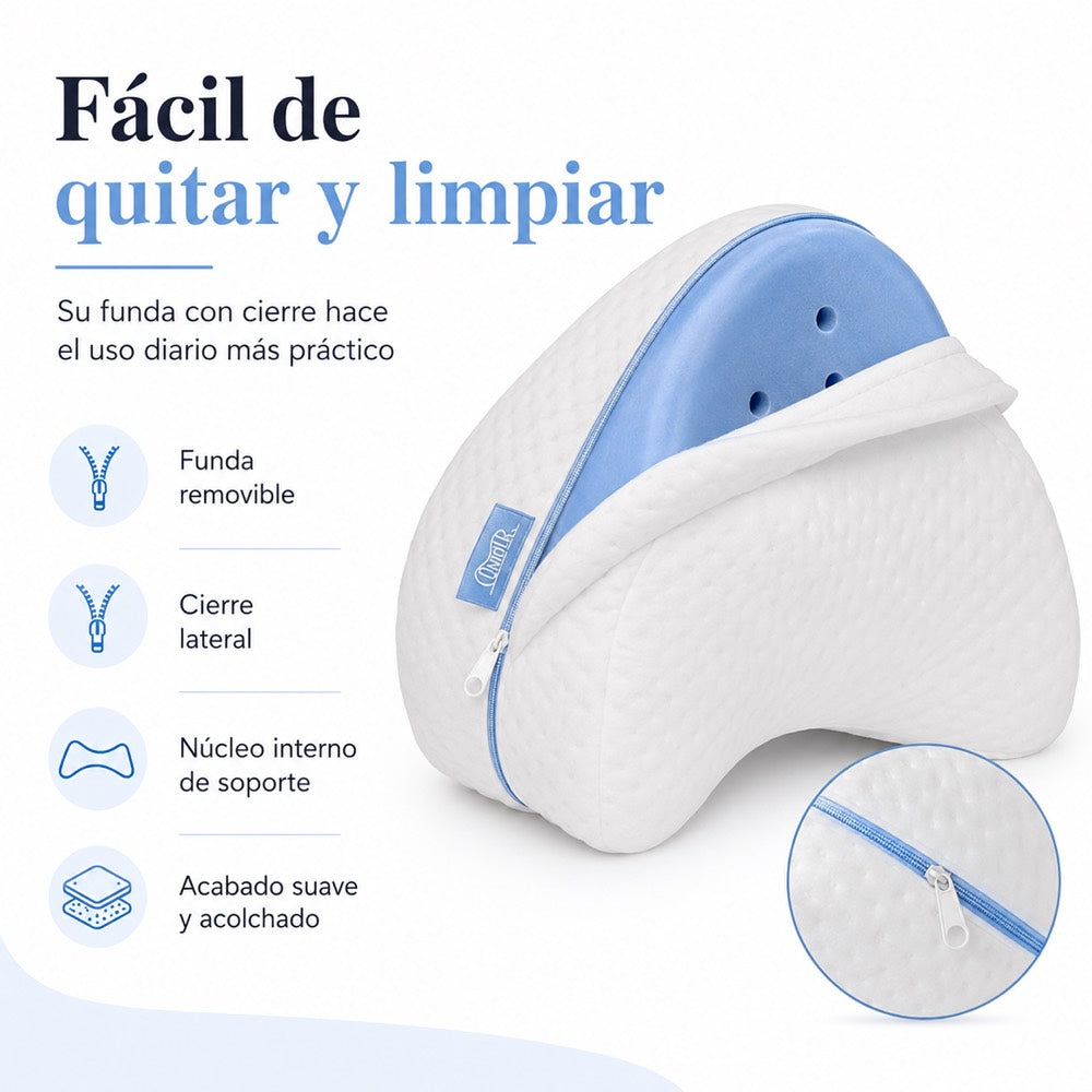Funda removible con cierre, fácil de lavar